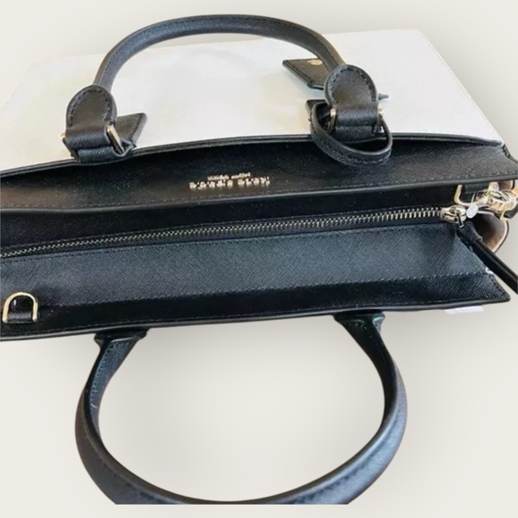 Kate Spade New York ~  NWOT Cameron Street Black White Beige Satchel Bag - Picture 6 of 13